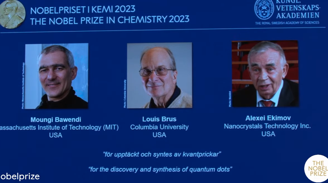 刚刚，2023诺贝尔化学奖揭晓！