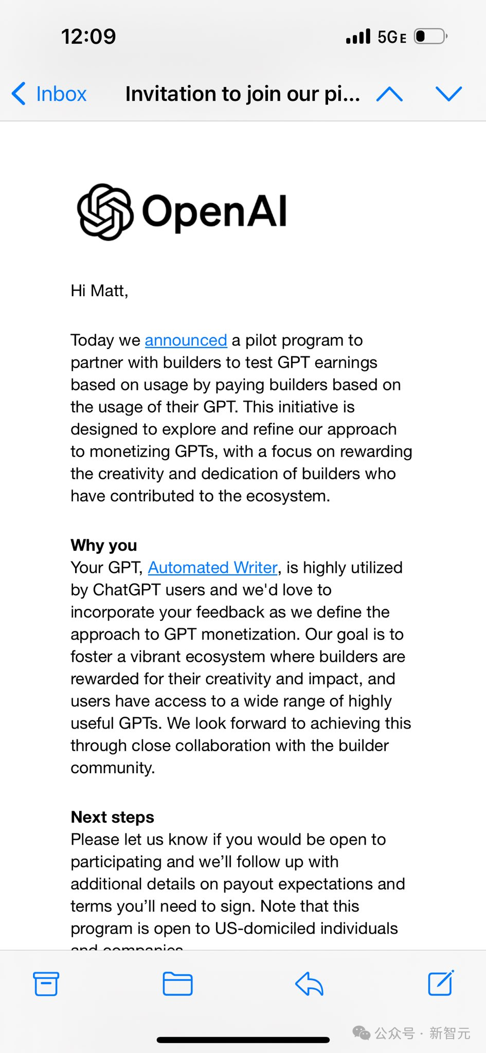 GPTs大翻车后，OpenAI再宣布给开发者送钱！美国码农狂欢
