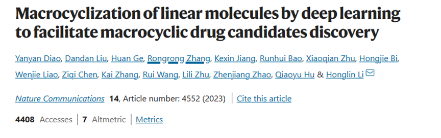 Nat. Commun. | 利用深度学习实现线性分子的大环化，以促进大环药物候选物的发现