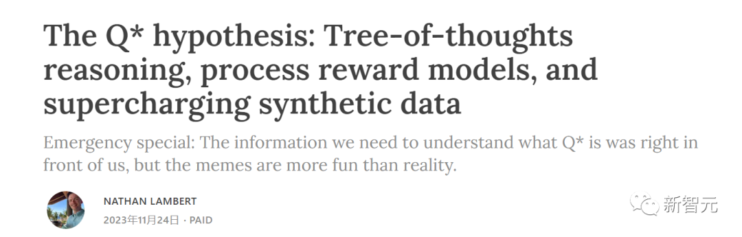 OpenAI神秘Q*毁灭人类？爆火「Q*假说」竟牵出世界模型，全网AI大佬长文热议