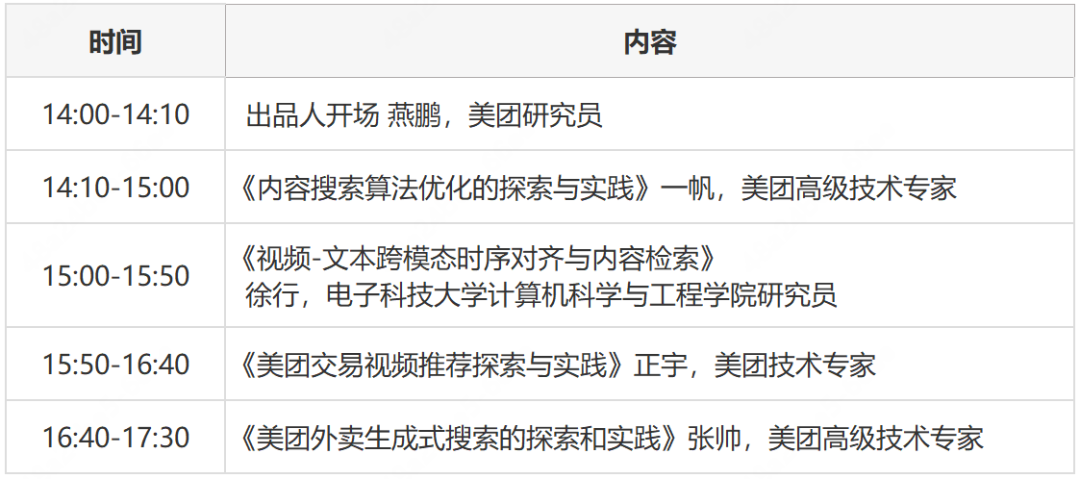 报名 | 美团技术沙龙第80期：美团内容智能分发的算法实践