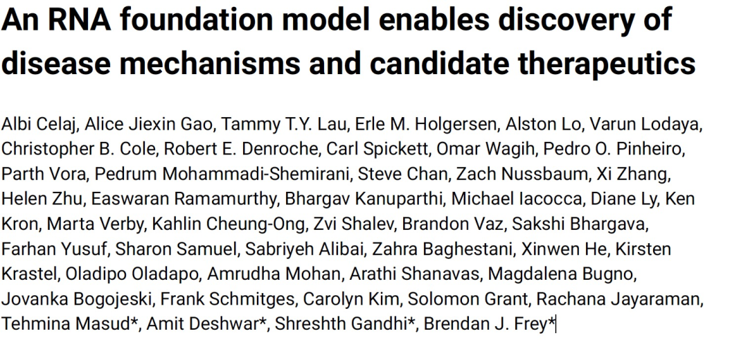 RNA模型可以帮助发现疾病机制和候选药物
