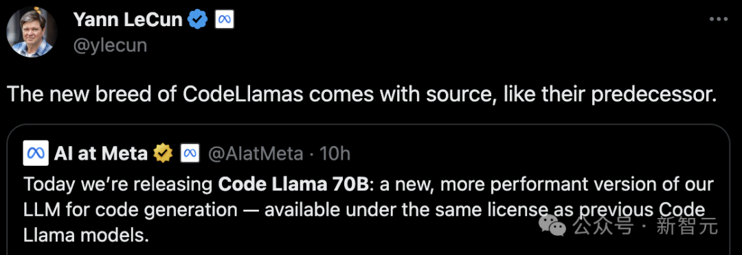 Code Llama 70B霸榜3连发，练习5个月击败GPT-4！小扎LeCun亲自官宣上新