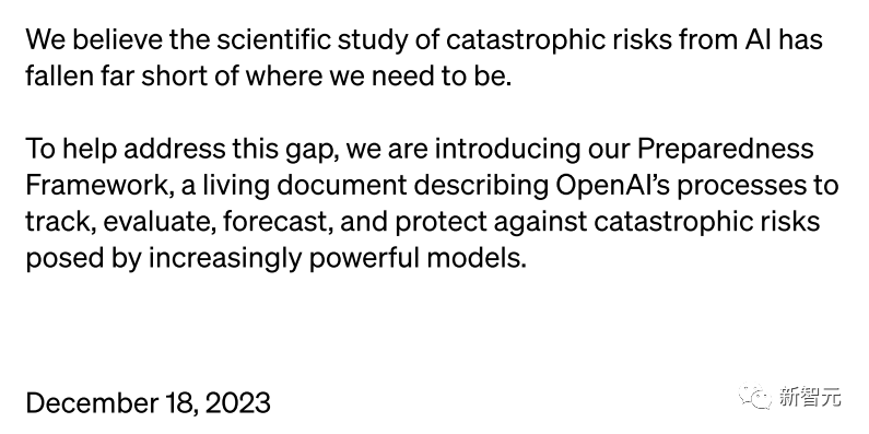 OpenAI官宣全新安全团队：模型危险分四级，董事会有权决定是否发布