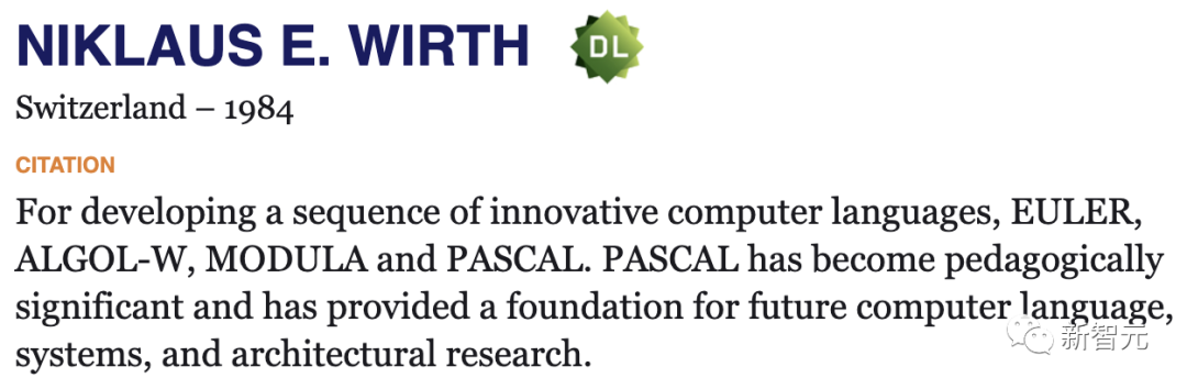 Pascal之父去世！图灵奖得主、编程语言泰斗Niklaus Wirth享年89岁