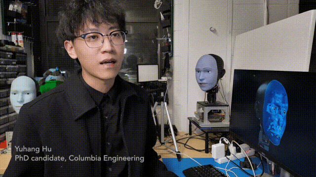 恐怖谷！哥大华人开发「人脸机器人」，照镜子自主模仿人类表情超逼真