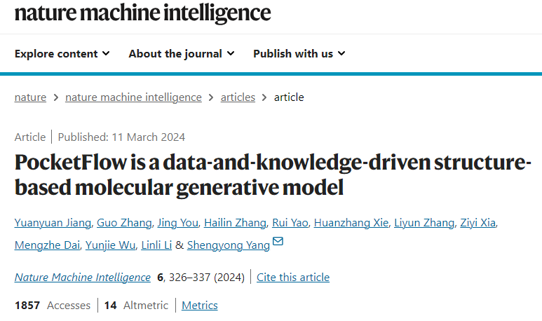 Nat. Mach. Intell. | 由数据和知识驱动的基于结构的分子生成模型