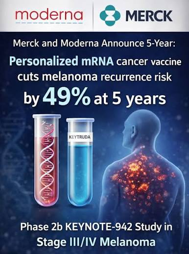 Five-year Phase 2b results for intismeran plus KEYTRUDA
