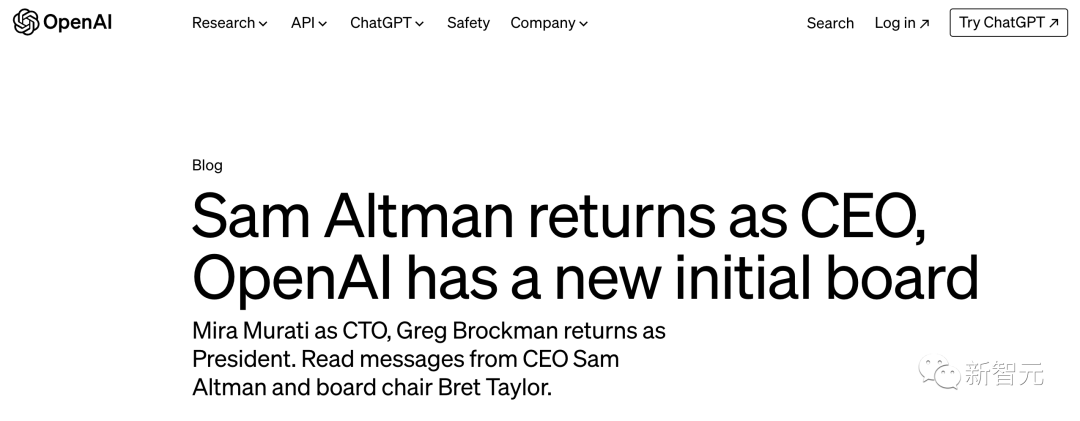 ChatGPT一周年，Altman霸气重返OpenAI！自曝回归内幕Ilya去向待定