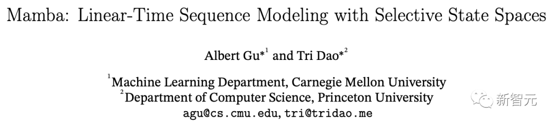 颠覆Transformer霸权！CMU普林斯顿推Mamba新架构，解决致命bug推理速度暴增5倍