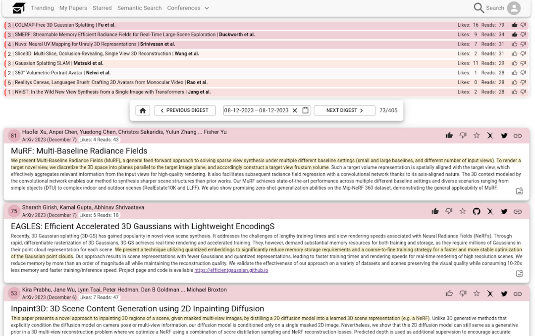 打造「专属arXiv」！德国高校顶级视觉团队推出「论文定制化」推荐系统，免费开放