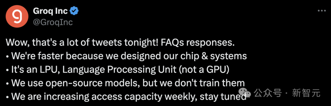 比GPT-4快18倍，世界最快大模型Groq登场！每秒500 token破纪录，自研LPU是英伟达GPU 10倍