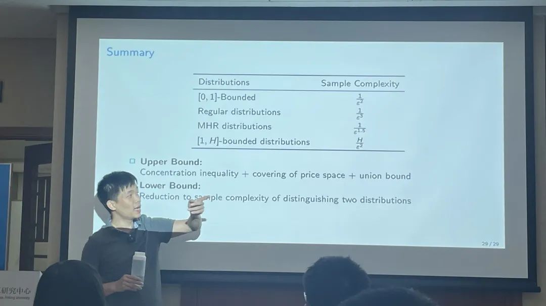 静5前沿讲座回顾 | 黄志毅教授谈数据驱动的拍卖机制设计问题