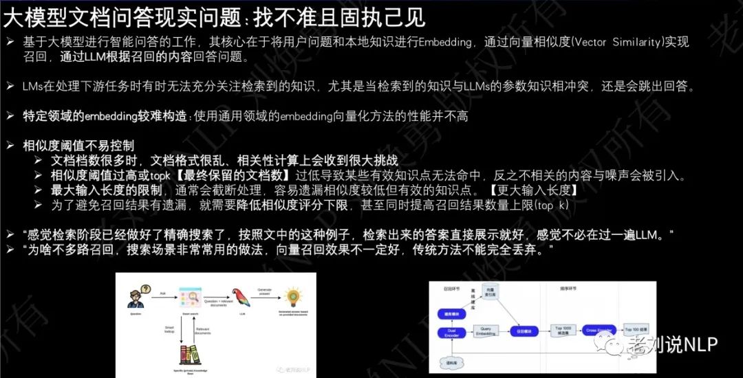 大模型行业落地实践的一些总结和观点：大模型行业问答落地中的现实挑战以及潜在的缓解策略