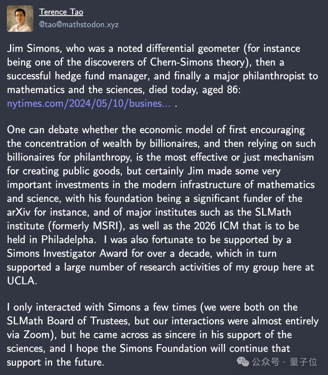 量化之王谢幕，“用数学赚钱比印钞机还快” - 智源社区