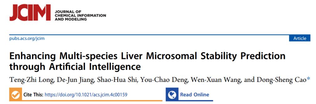 J. Chem. Inf. Model. | 人工智能增强多物种肝脏微粒体稳定性预测
