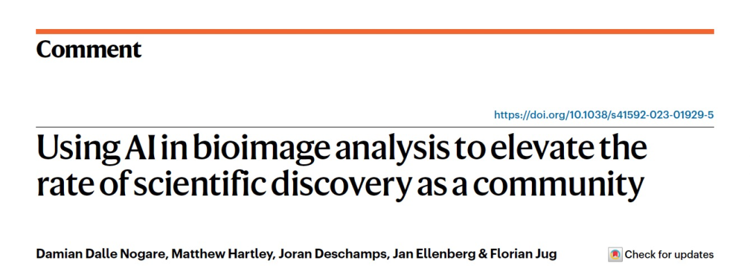 Nat. Methods | 人工智能在生物图像的应用提高科学发现速度