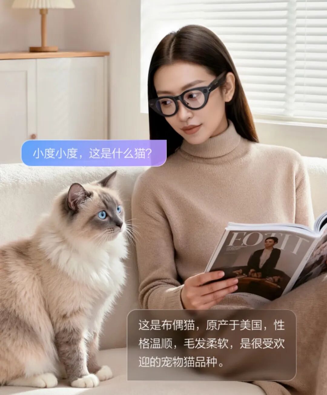 小度AI眼镜Pro 识物示例