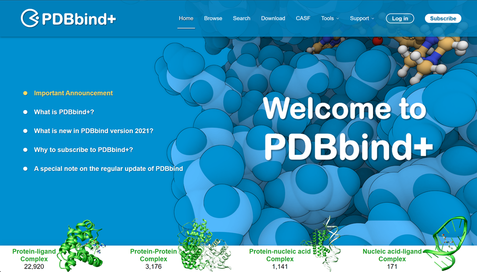 【官宣】喜大普奔：PDBbind数据库终于又双叒叕更新啦