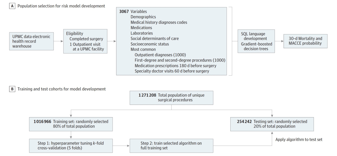 开发和验证用于在手术前识别高风险术后不良事件患者的机器学习模型