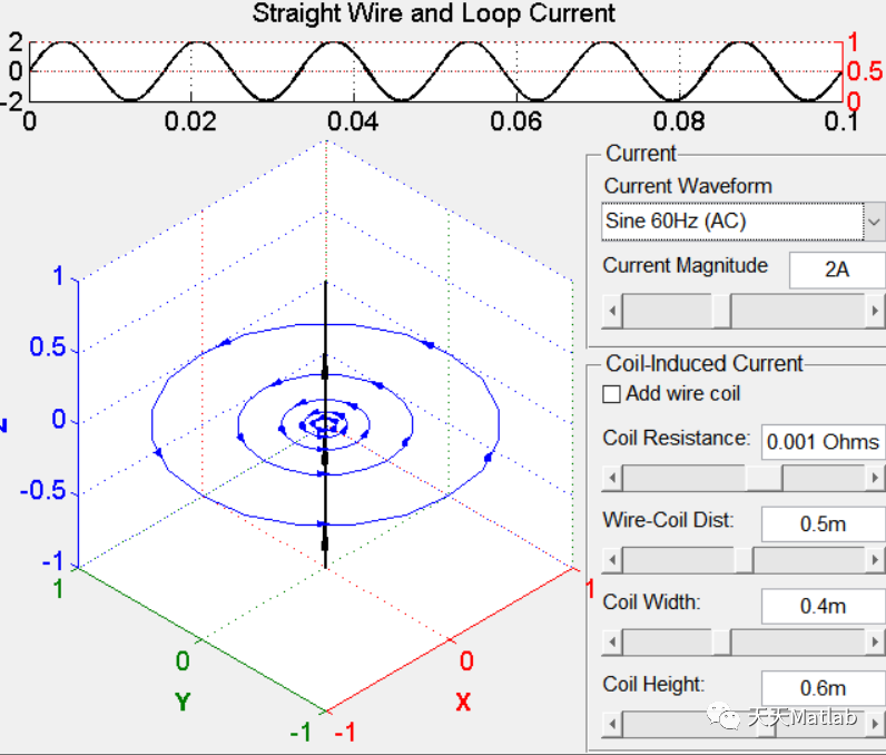 基于matlab模拟直导线中电流感应的电磁场
