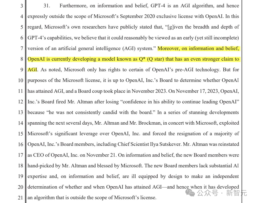 马斯克怒告OpenAI案解密：Ilya看到了什么？125万亿参数Q*细节曝光，53页PDF全网疯转