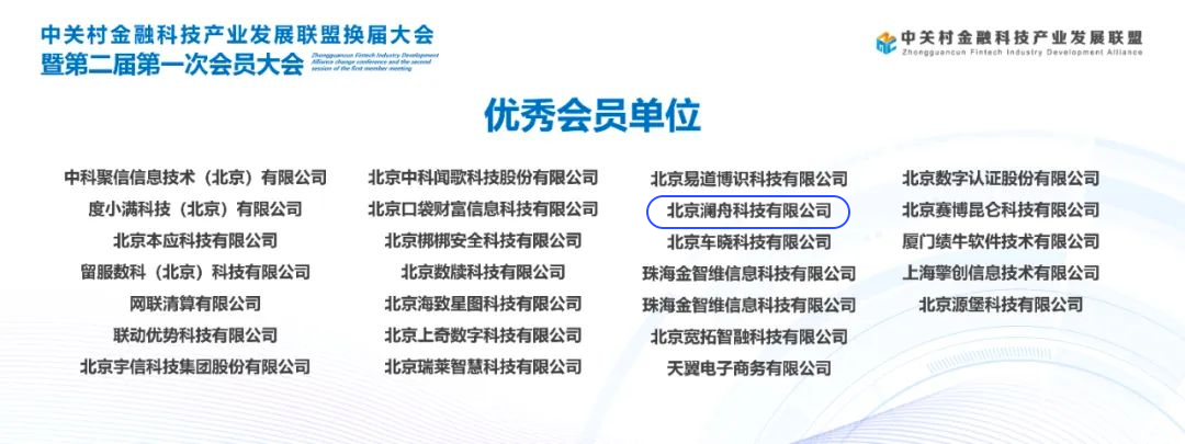 澜舟科技获评中关村金融科技产业发展联盟“2023年度优秀会员单位”