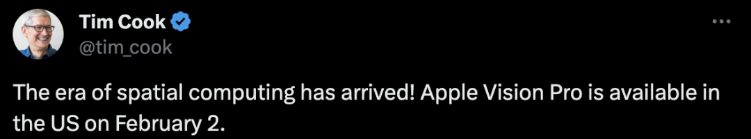 空间计算时代开启！苹果官宣Vision Pro下月上市，起售价2.5万