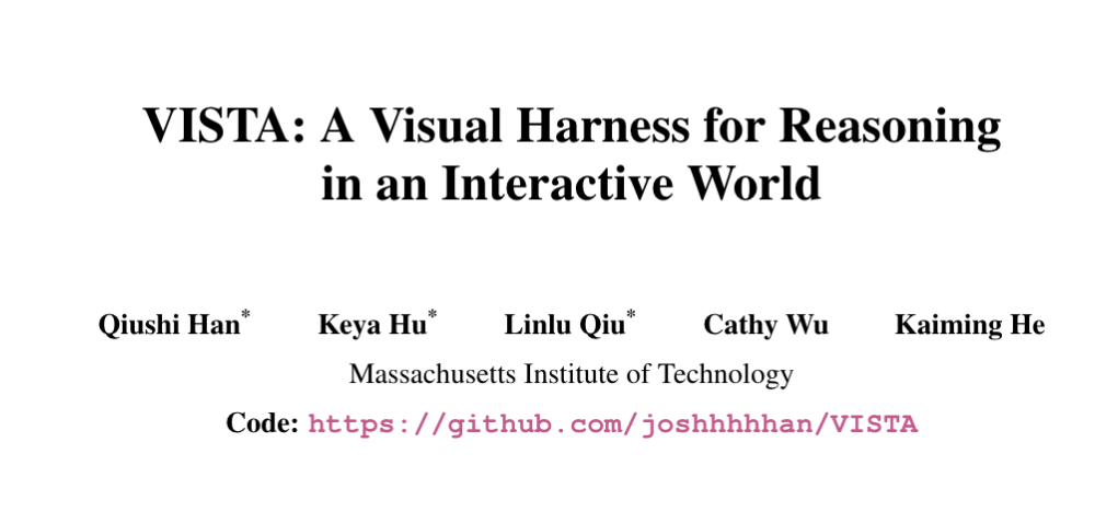 VISTA paper and authors