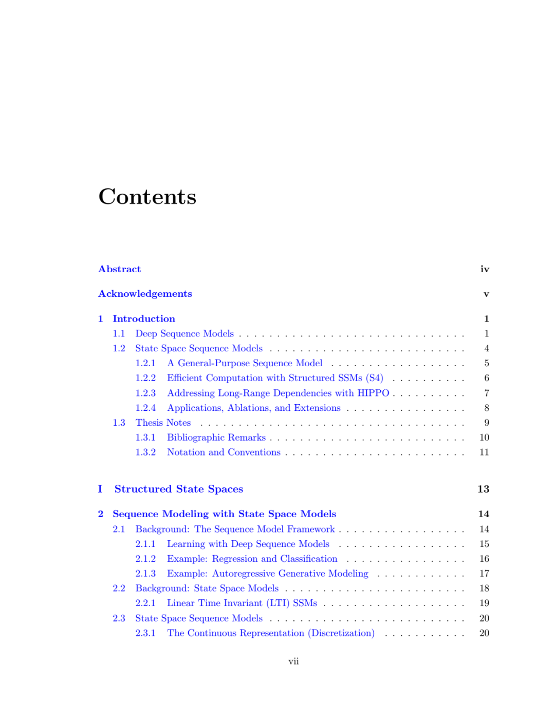 博士论文 | 使用结构化状态空间对序列建模 330页