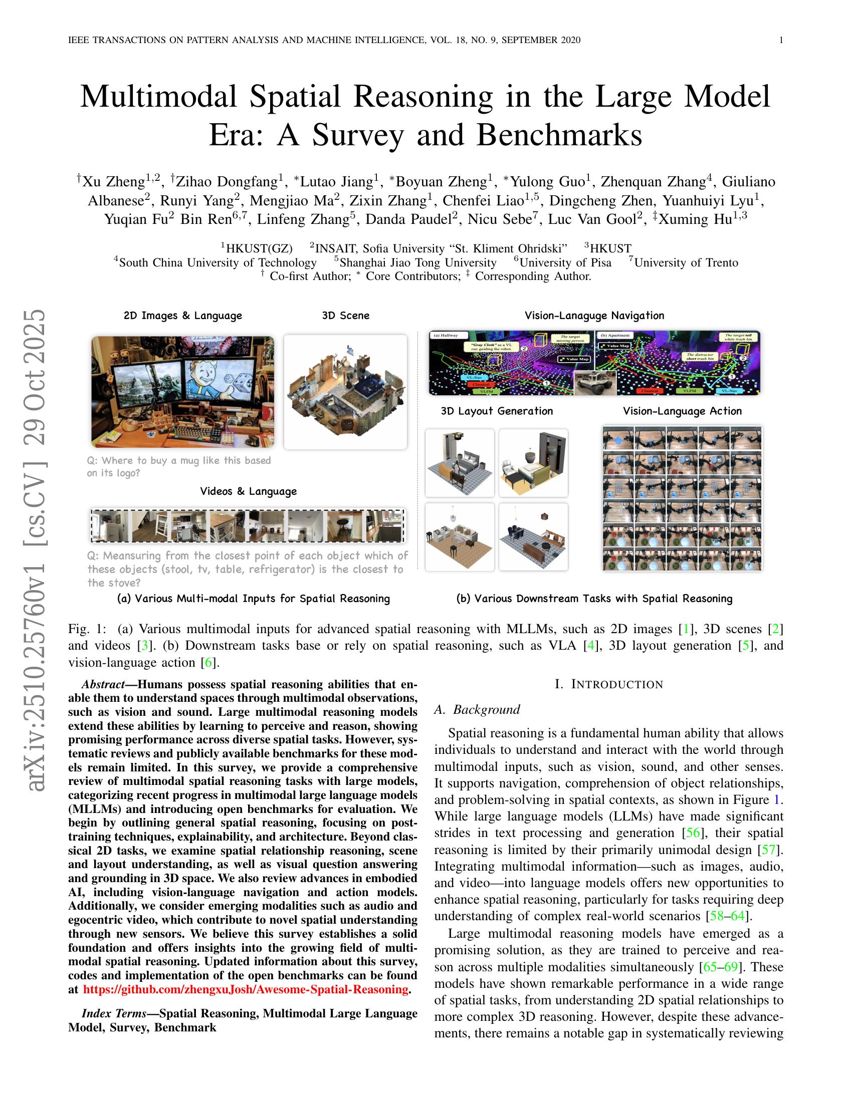 Multimodal Spatial Reasoning in the Large Model Era: A Survey and ...