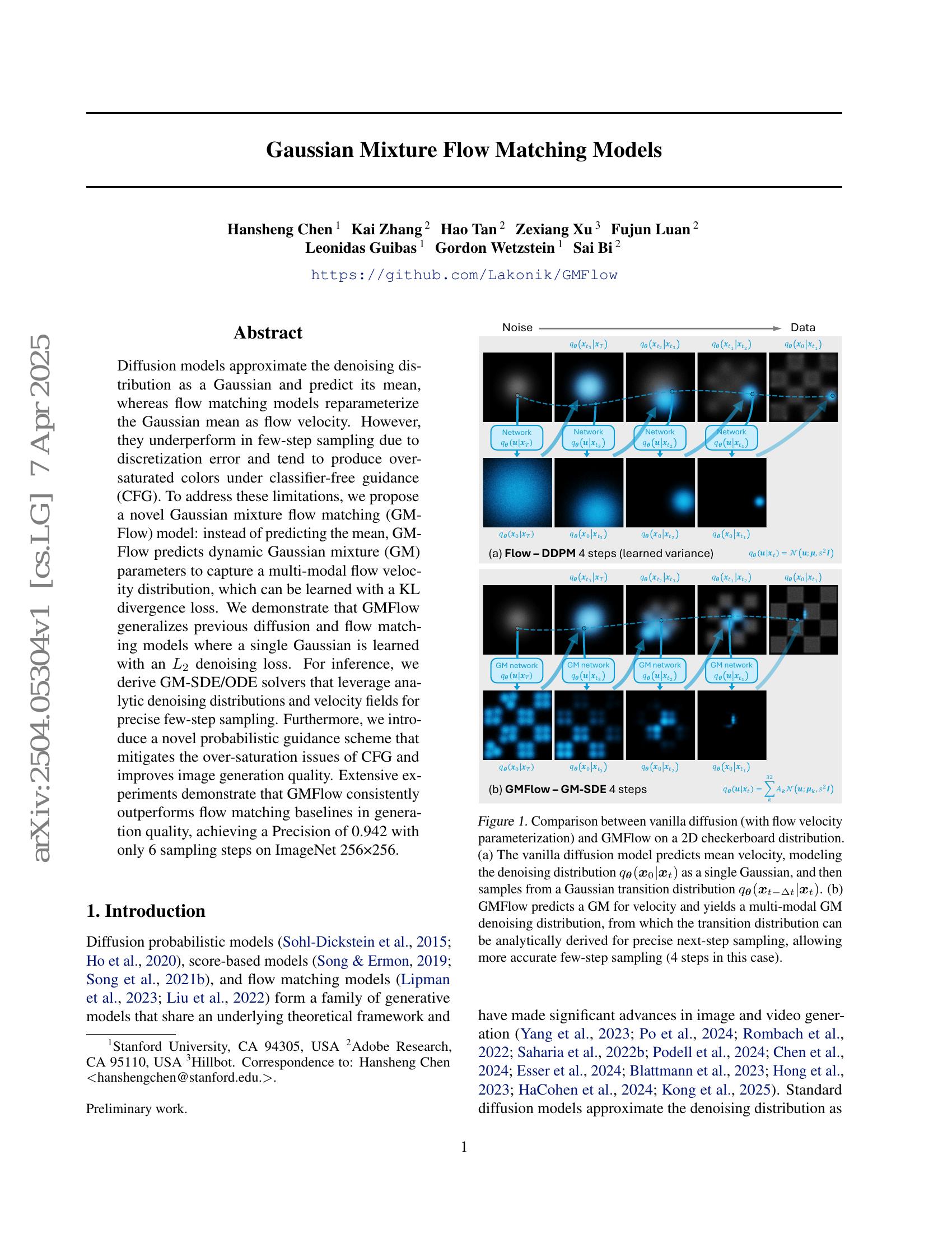 Gaussian Mixture Flow Matching Models - 智源社区论文