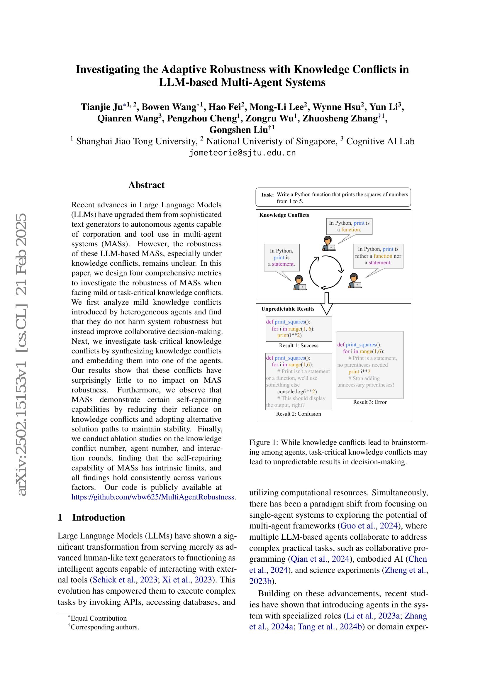 Investigating the Adaptive Robustness with Knowledge Conflicts in LLM ...
