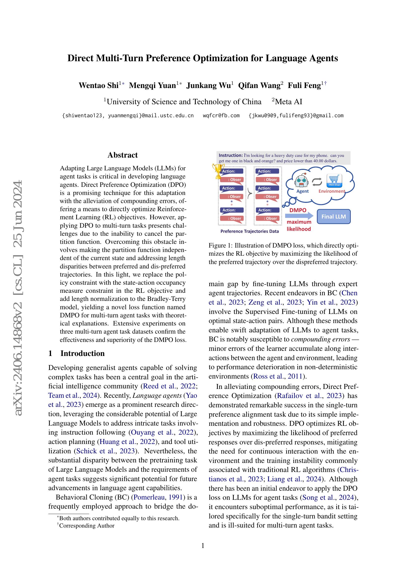 Direct Multi-Turn Preference Optimization for Language Agents - 智源社区论文