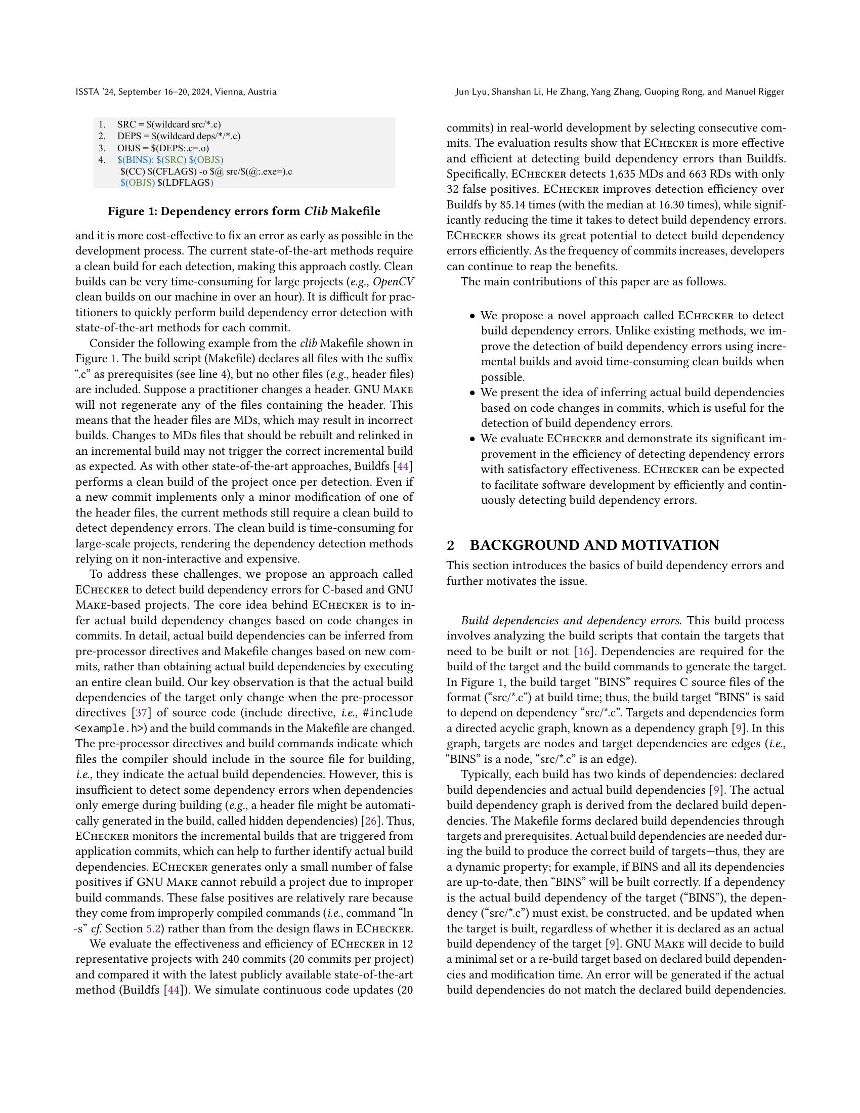 Detecting Build Dependency Errors in Incremental Builds - 智源社区论文