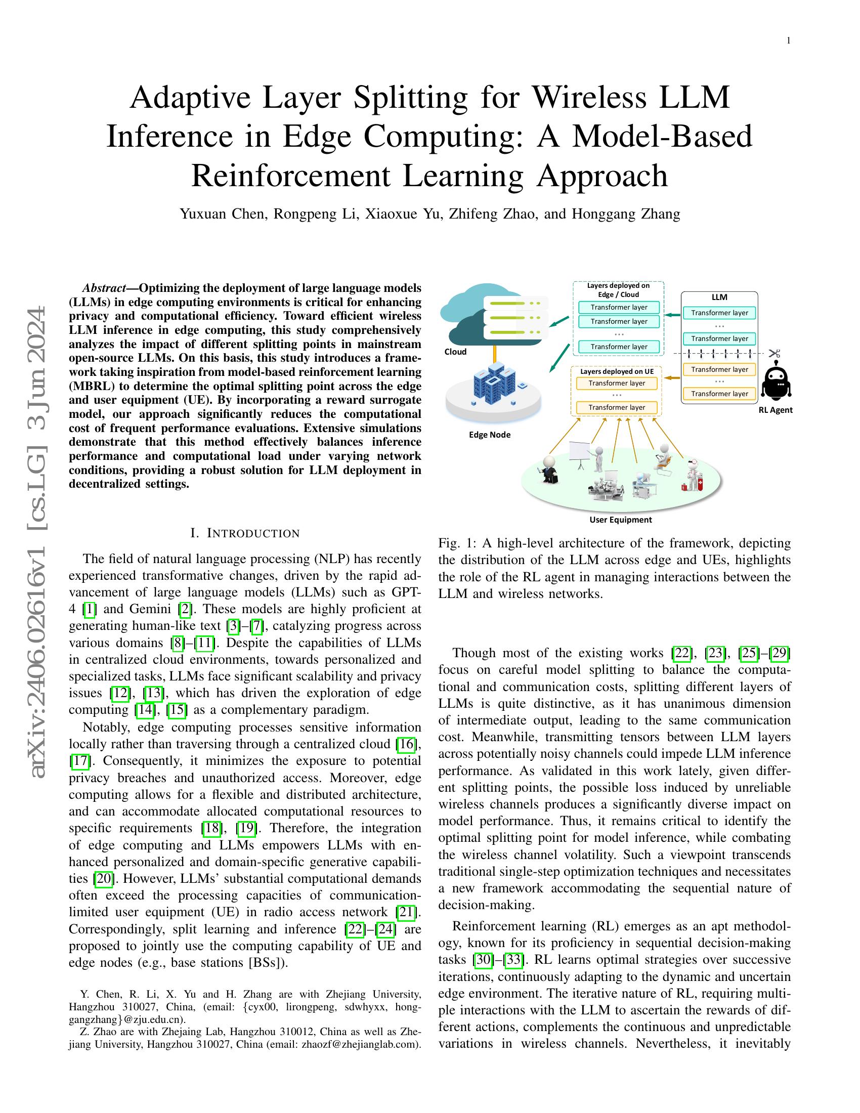 Adaptive Layer Splitting for Wireless LLM Inference in Edge Computing ...