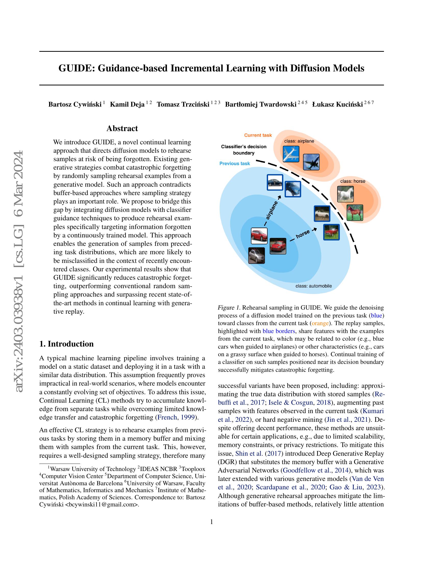 GUIDE: Guidance-based Incremental Learning with Diffusion Models - 智源社区论文