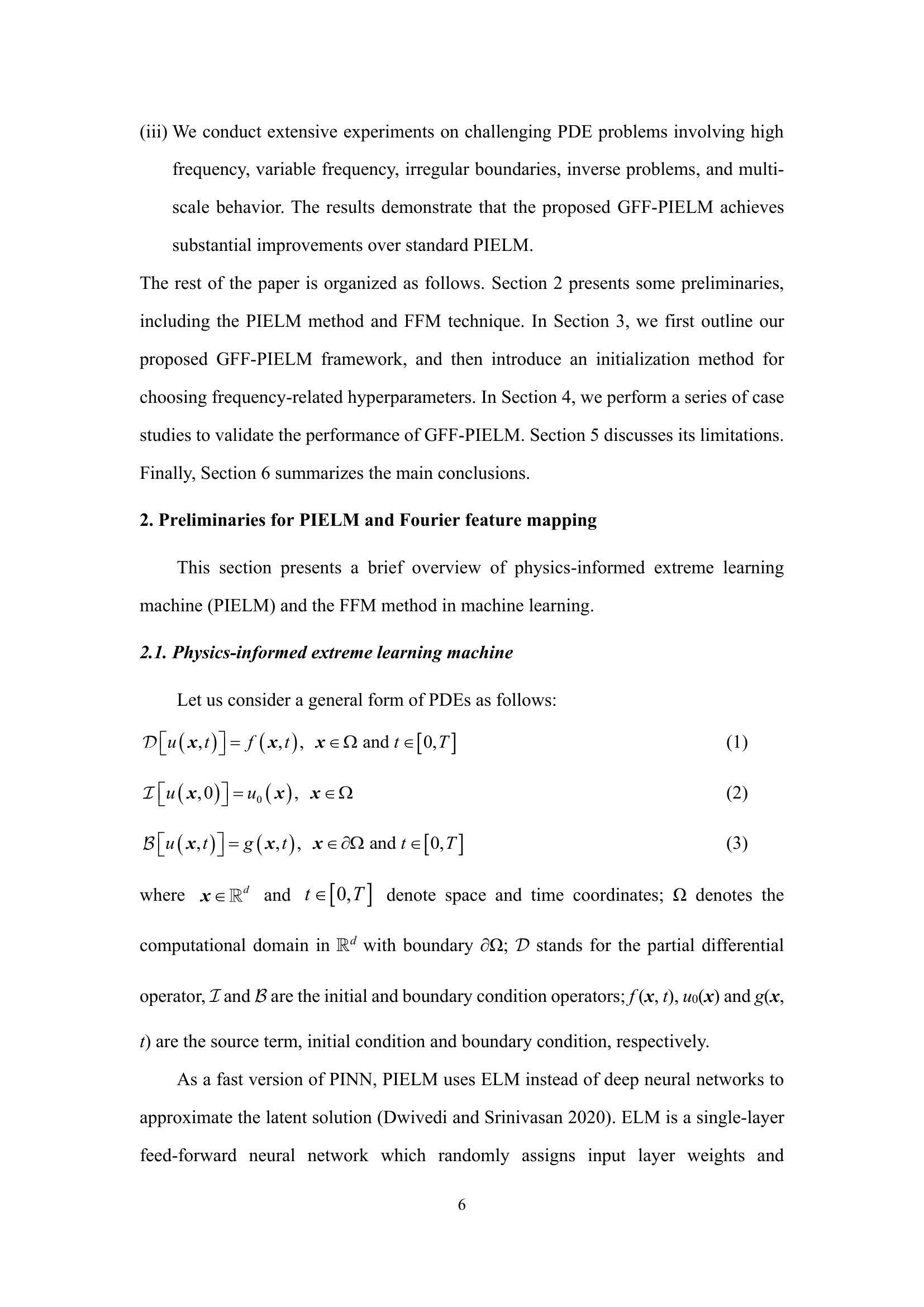 General Fourier Feature Physics-Informed Extreme Learning Machine (GFF ...
