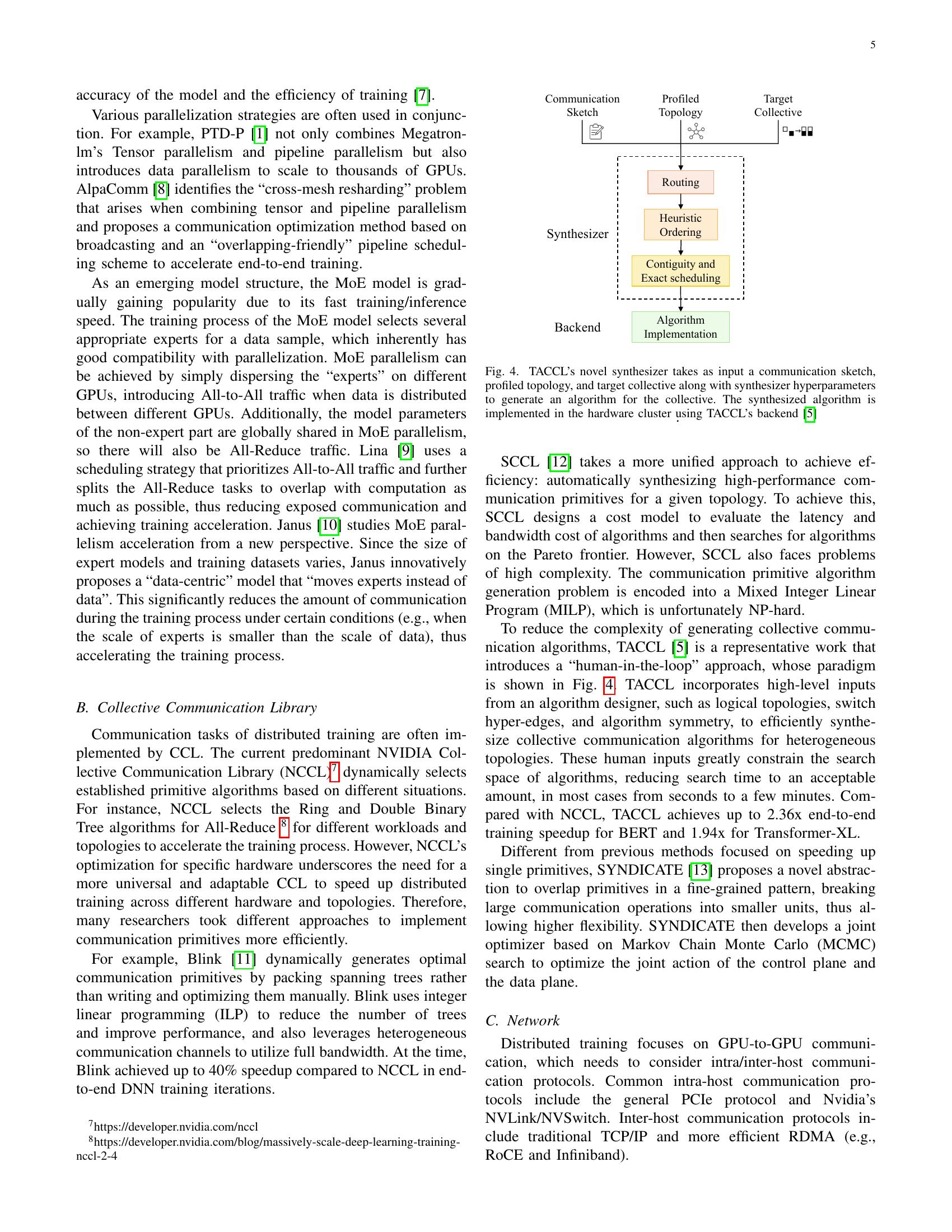 Communication Optimization for Distributed Training: Architecture ...