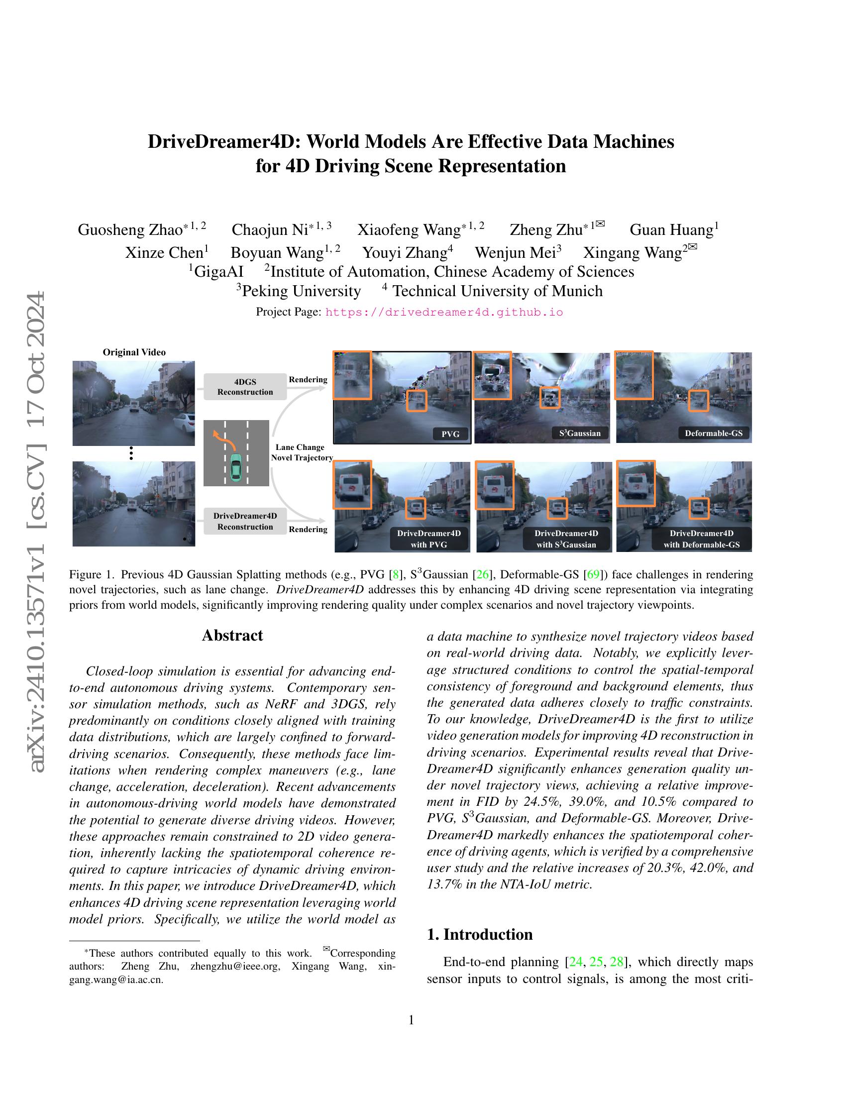 DriveDreamer4D: World Models Are Effective Data Machines for 4D Driving ...