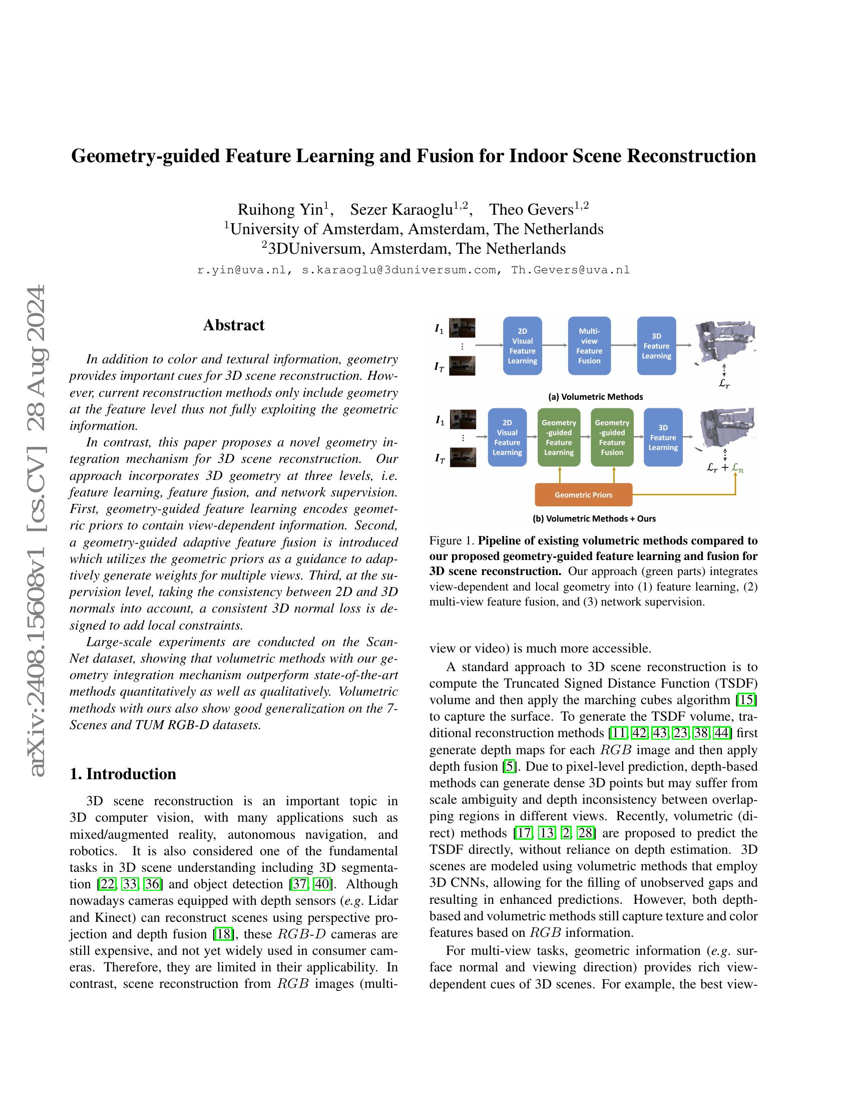 Geometry-guided Feature Learning and Fusion for Indoor Scene ...