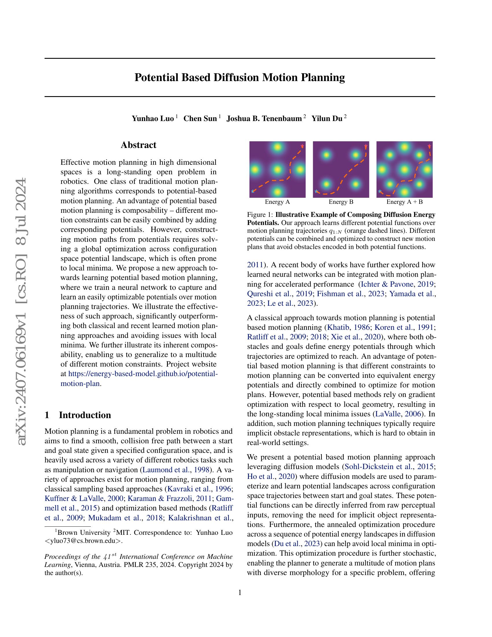 Potential Based Diffusion Motion Planning - 智源社区论文