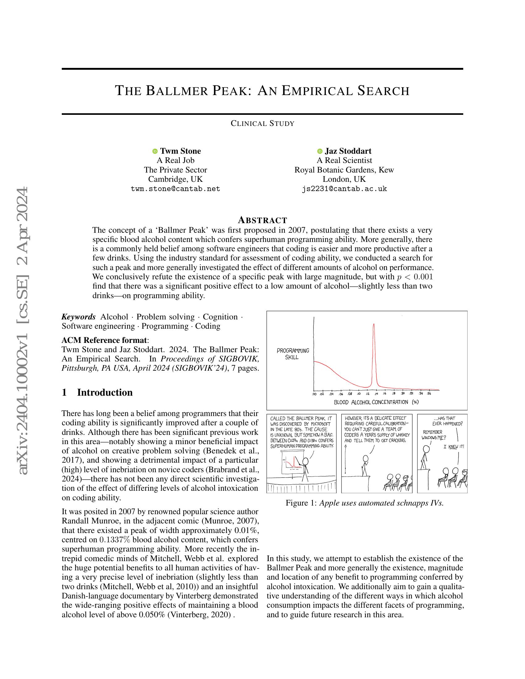 The Ballmer Peak: An Empirical Search - 智源社区论文