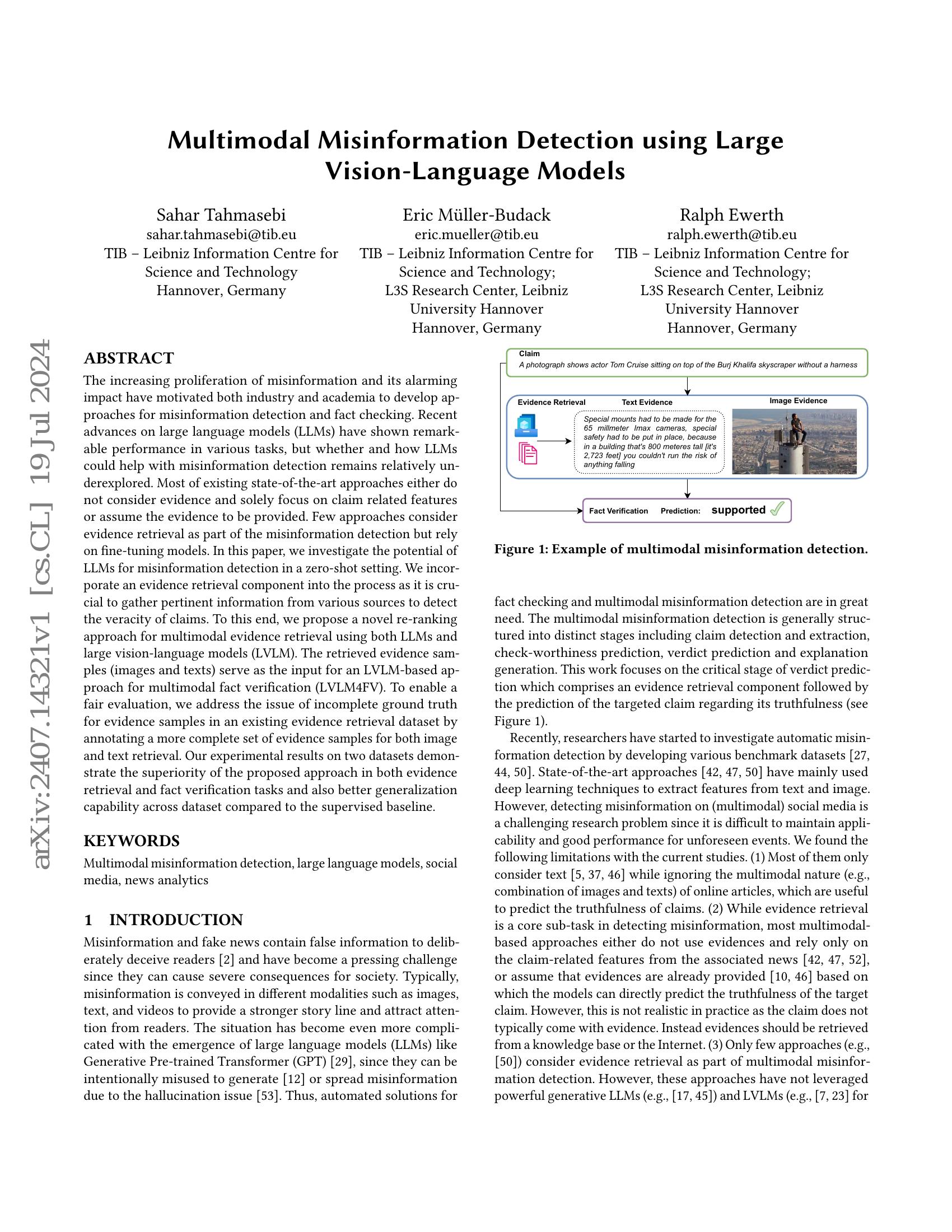 Multimodal Misinformation Detection using Large Vision-Language Models ...