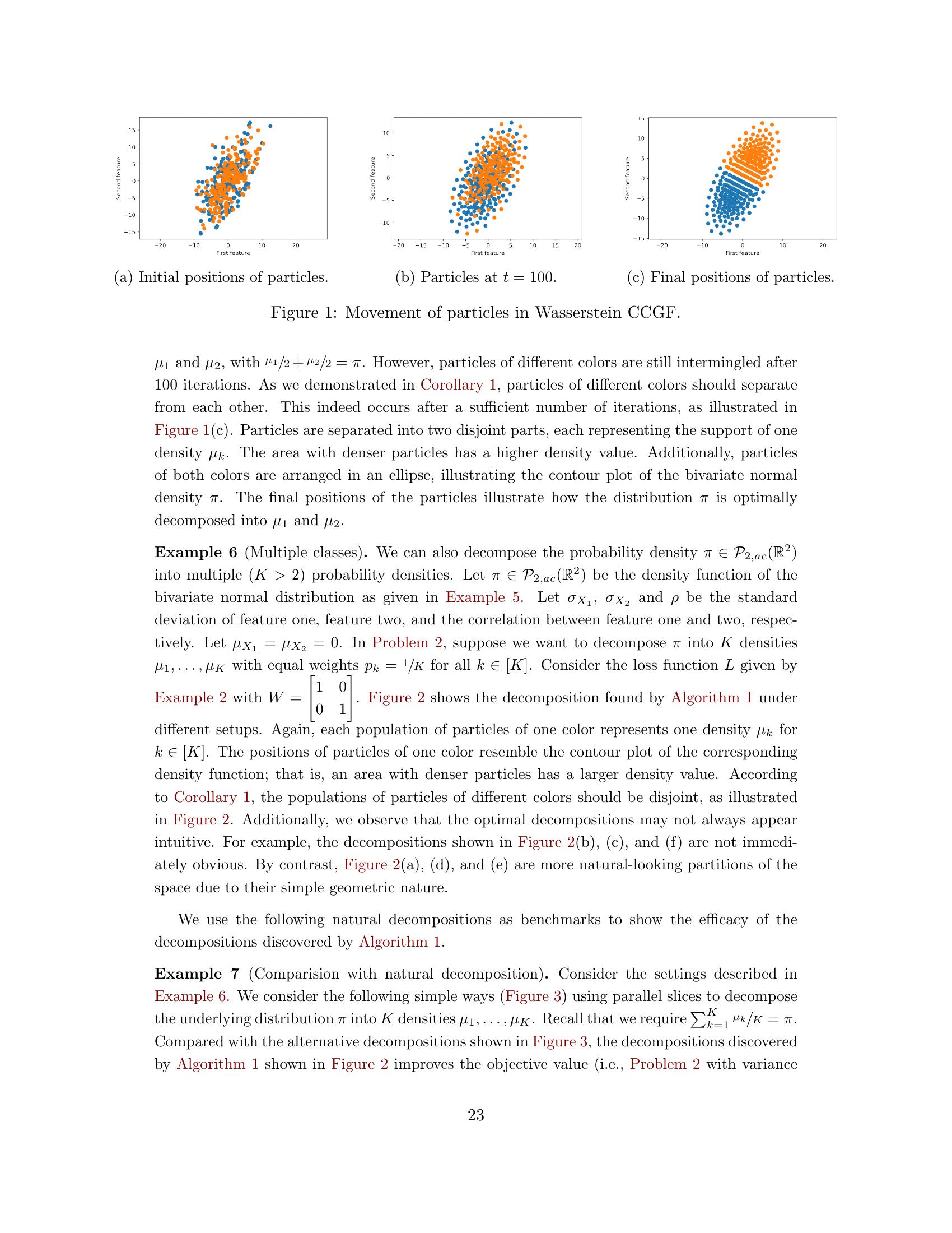 Wasserstein gradient flow for optimal probability measure decomposition ...