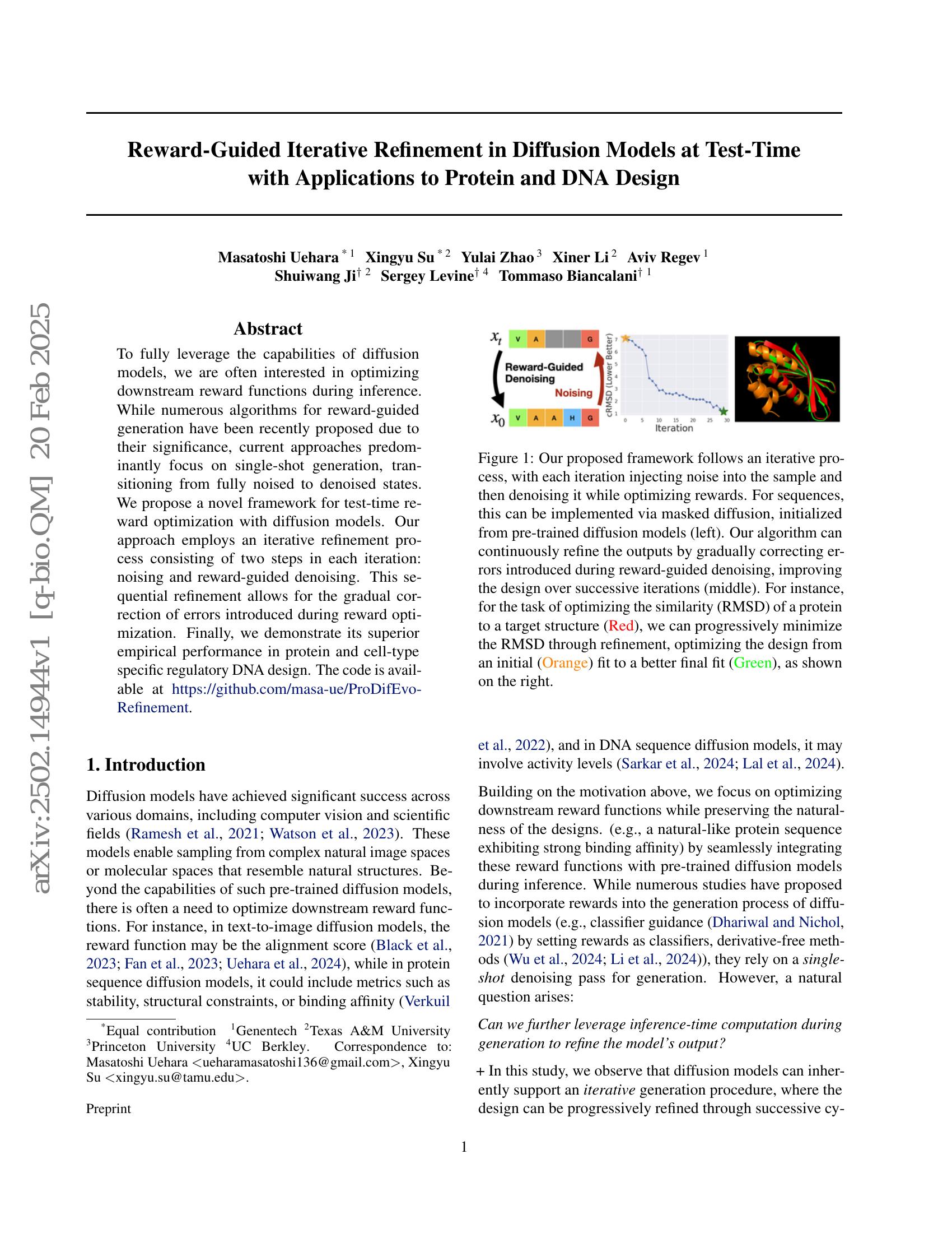 Reward-Guided Iterative Refinement in Diffusion Models at Test-Time ...