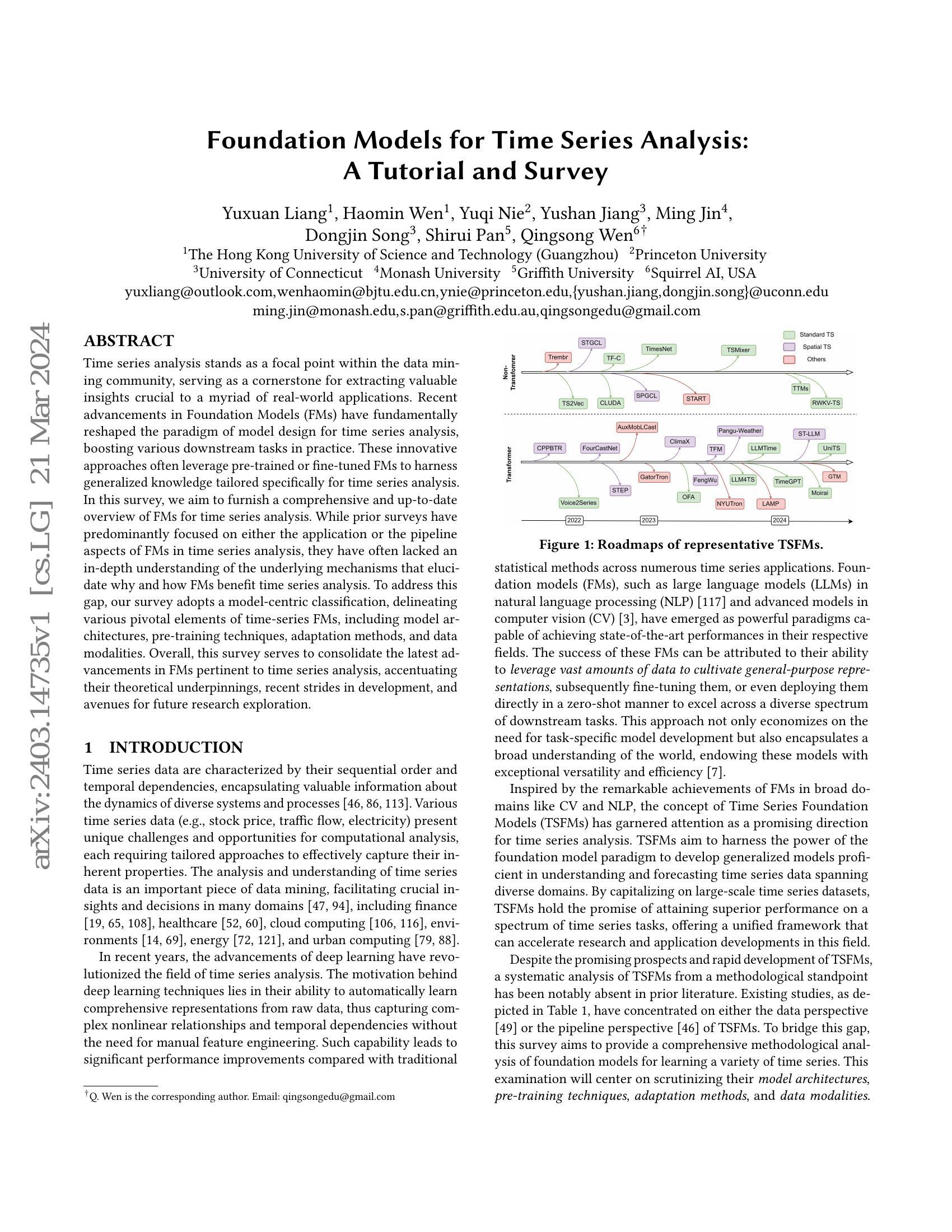 Foundation Models for Time Series Analysis: A Tutorial and Survey - 智源社区论文