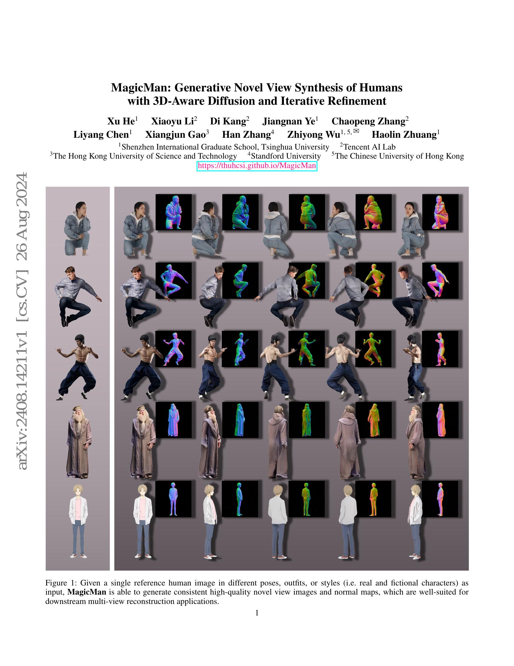 MagicMan: Generative Novel View Synthesis of Humans with 3D-Aware ...