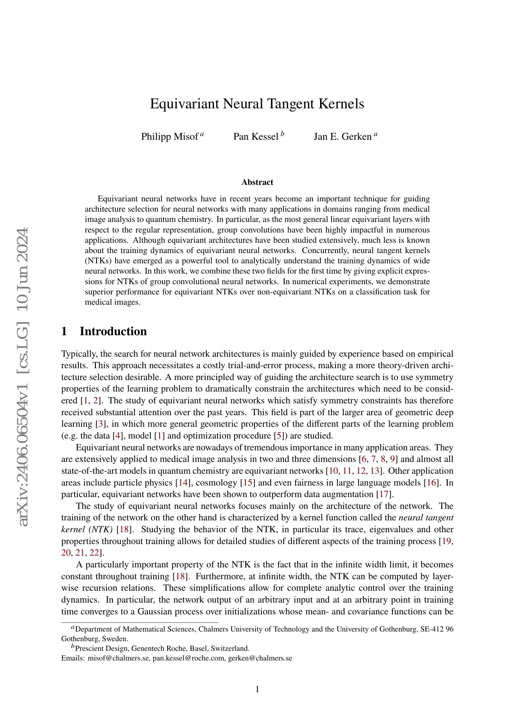 Equivariant Neural Tangent Kernels - 智源社区论文