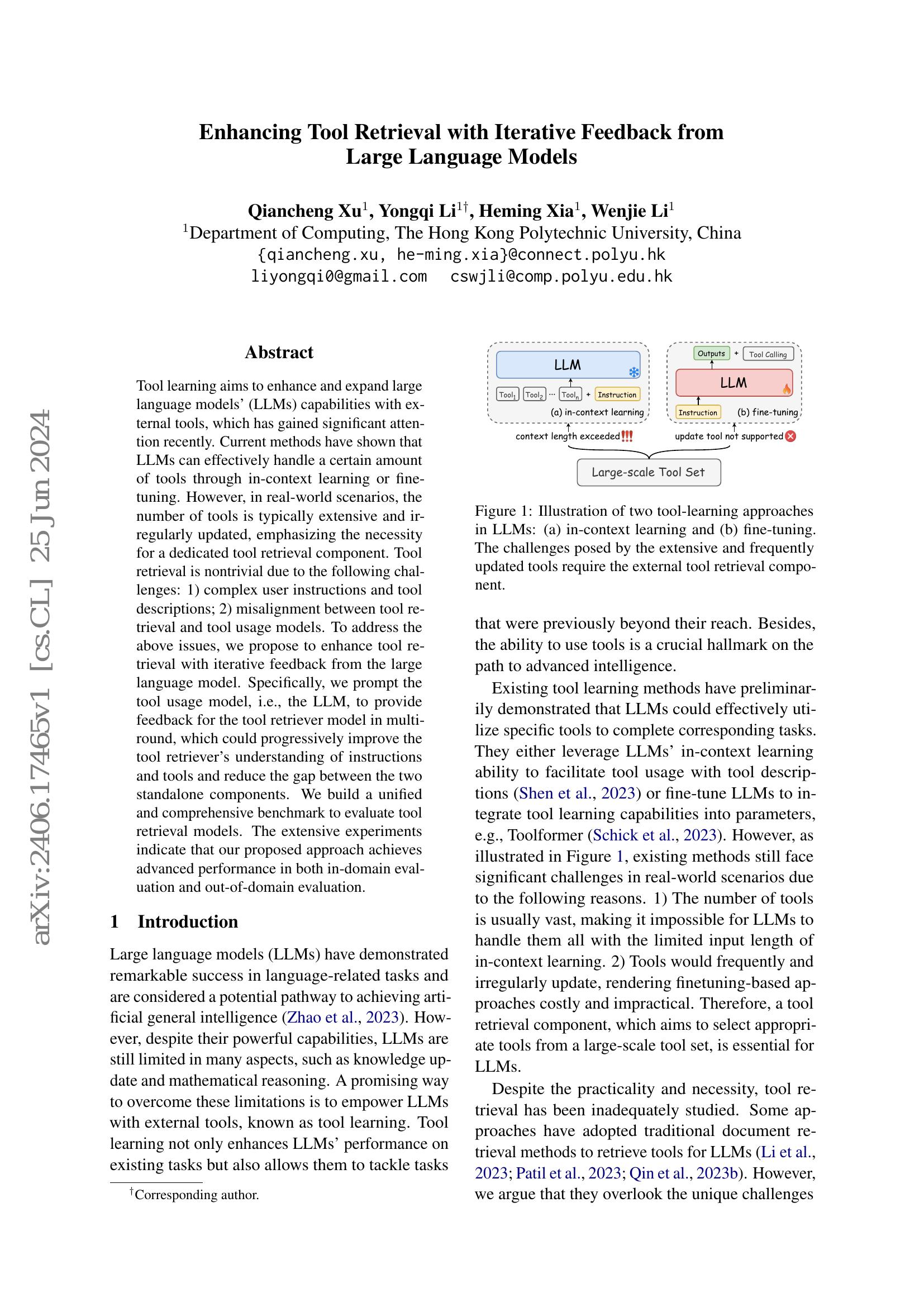 Enhancing Tool Retrieval with Iterative Feedback from Large Language ...
